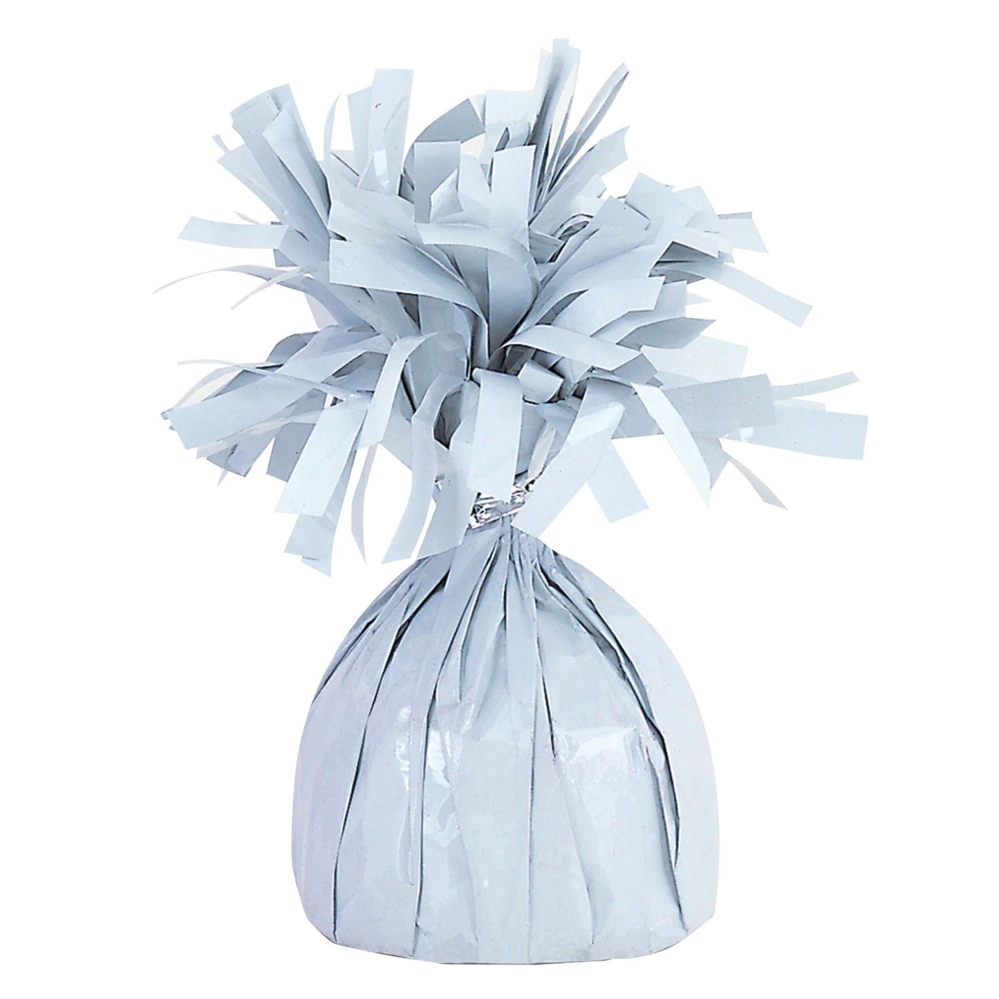 Greutate pentru Baloane cu Heliu, ANGELBEAR, din Folie cu Franjuri, 170g, 13 x 5 x 3 cm, Alb