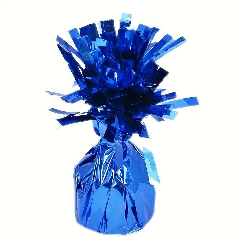 Greutate pentru Baloane cu Heliu, ANGELBEAR, din Folie cu Franjuri, 170g, 13 x 5 x 3 cm, Albastru