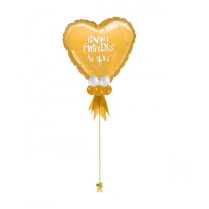Greutate pentru Baloane cu Heliu, ANGELBEAR, din Folie cu Franjuri, 170g, 13 x 5 x 3 cm, Auriu