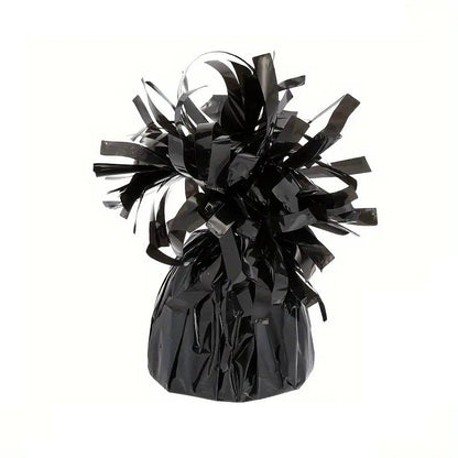 Greutate pentru Baloane cu Heliu, ANGELBEAR, din Folie cu Franjuri, 170g, 13 x 5 x 3 cm, Negru