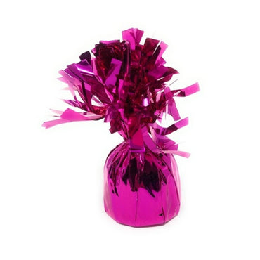 Greutate pentru Baloane cu Heliu, ANGELBEAR, din Folie cu Franjuri, 170g, 13 x 5 x 3 cm, Roz