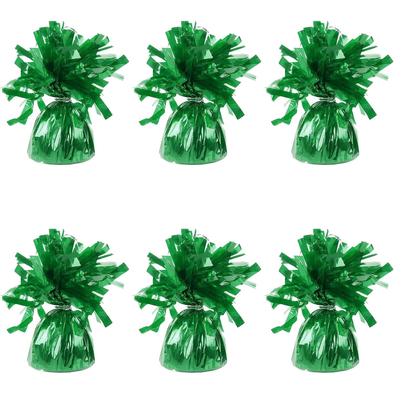 Greutate pentru Baloane cu Heliu, ANGELBEAR, din Folie cu Franjuri, 170g, 13 x 5 x 3 cm, Verde