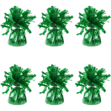 Greutate pentru Baloane cu Heliu, ANGELBEAR, din Folie cu Franjuri, 170g, 13 x 5 x 3 cm, Verde