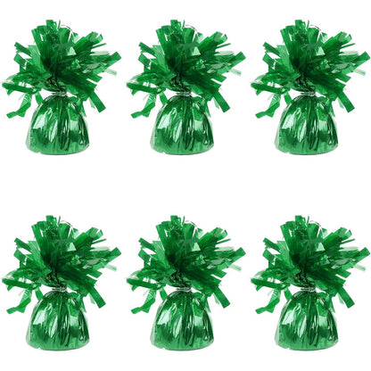 Greutate pentru Baloane cu Heliu, ANGELBEAR, din Folie cu Franjuri, 170g, 13 x 5 x 3 cm, Verde