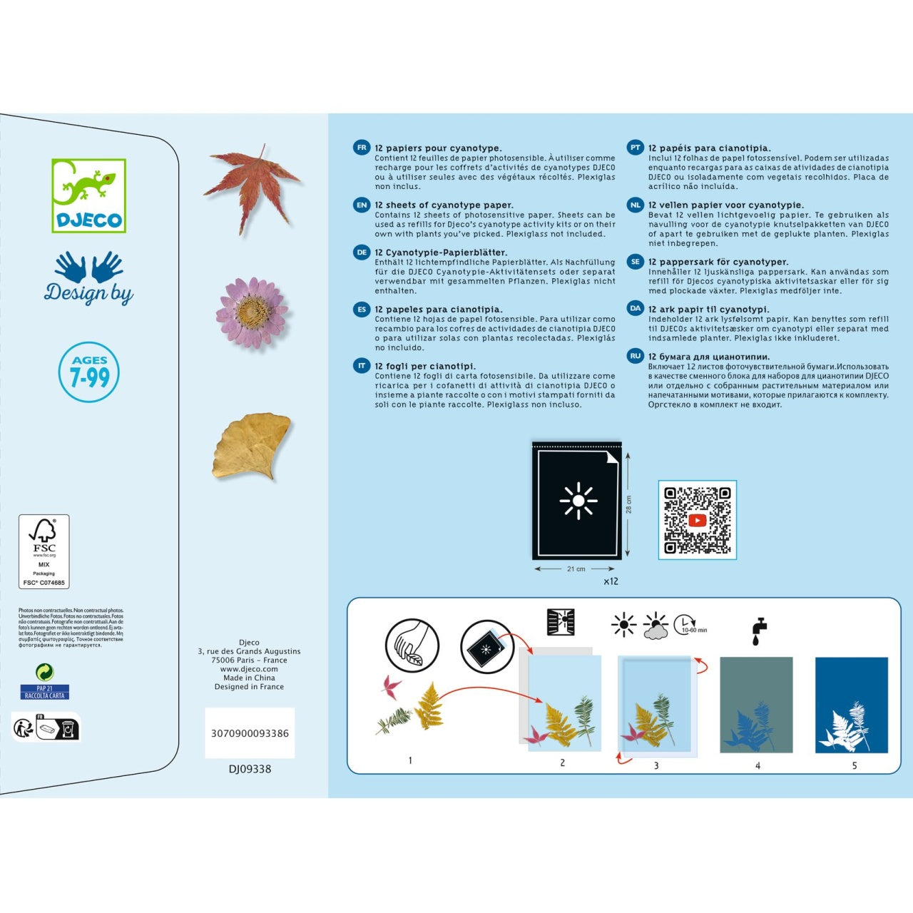 Hartie cianotip, Djeco