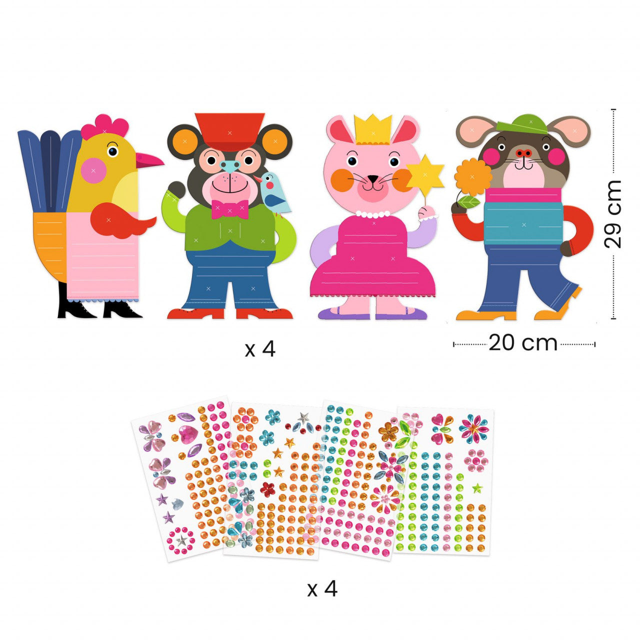 Joc creativ de decorat cu strasuri, Djeco