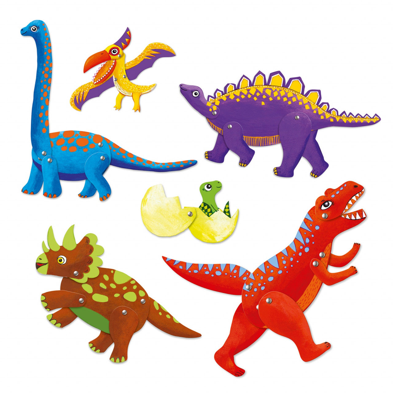 Joc creativ Dinozauri in miscare, Djeco