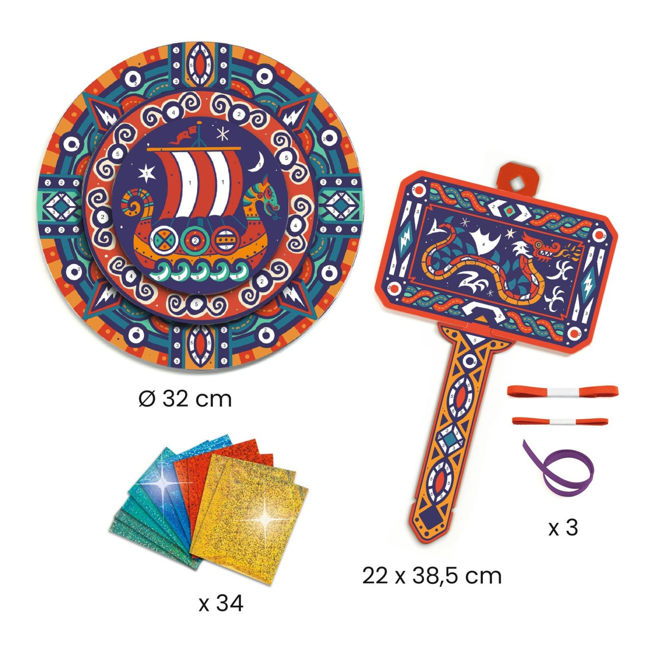 Joc creativ DIY Ca un viking, Djeco