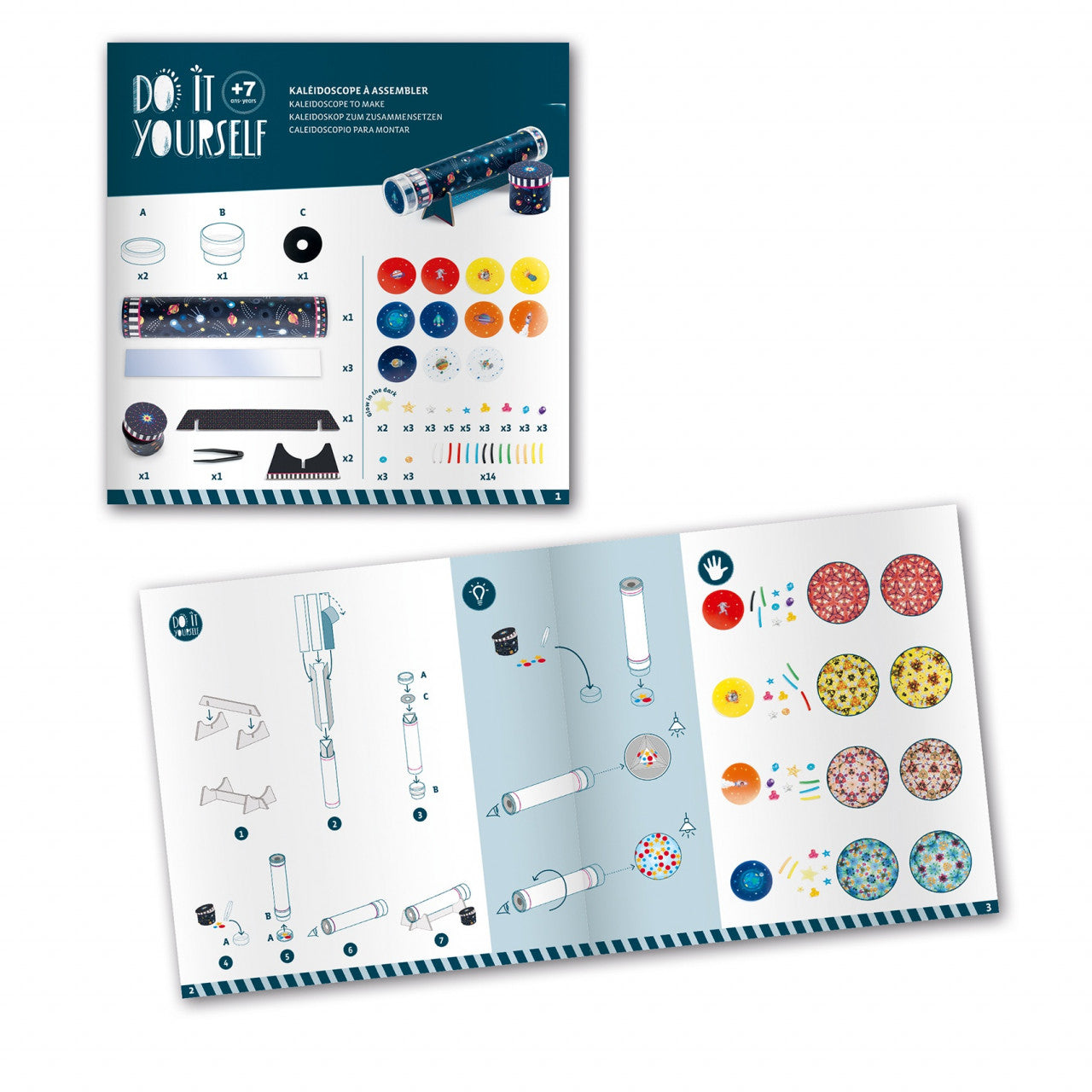 Joc creativ DIY Caleidoscop Imersiune în spațiu, Djeco