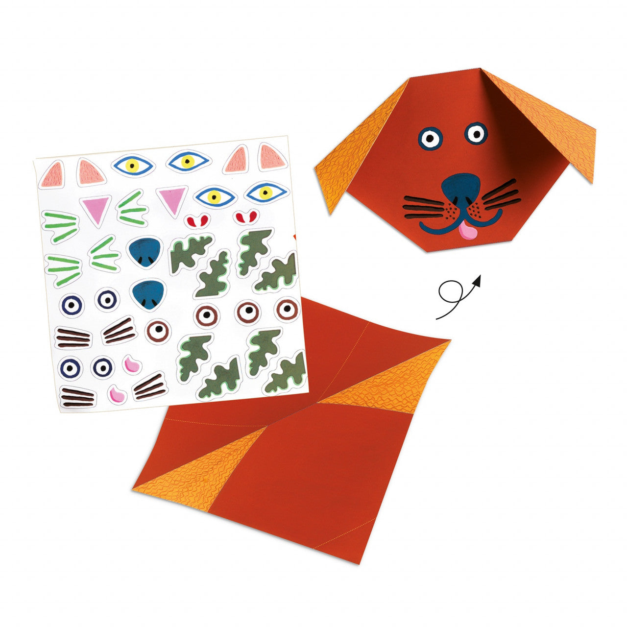 Joc creativ initiere origami Animale, Djeco