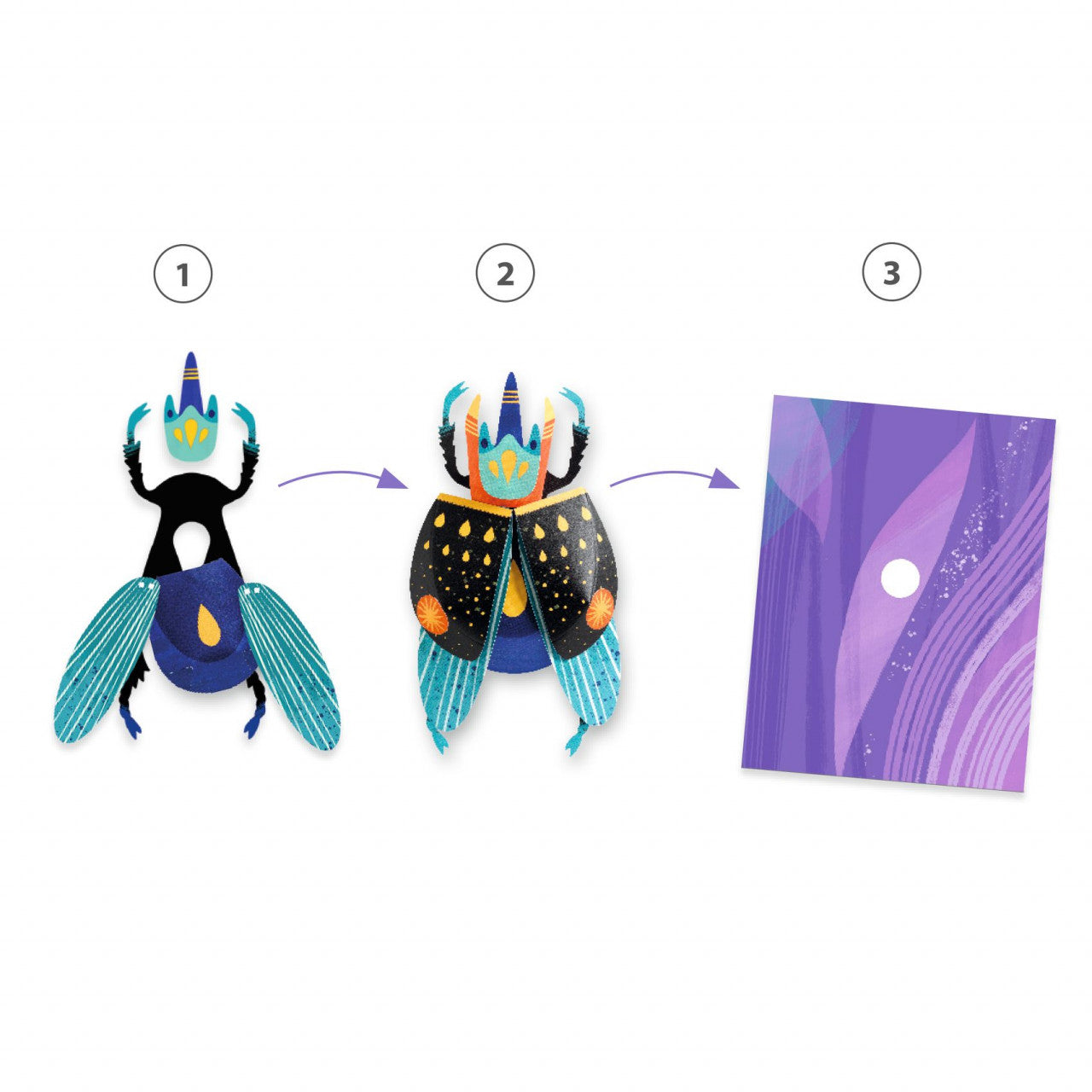 Joc creativ Insecte stralucitoare, Djeco