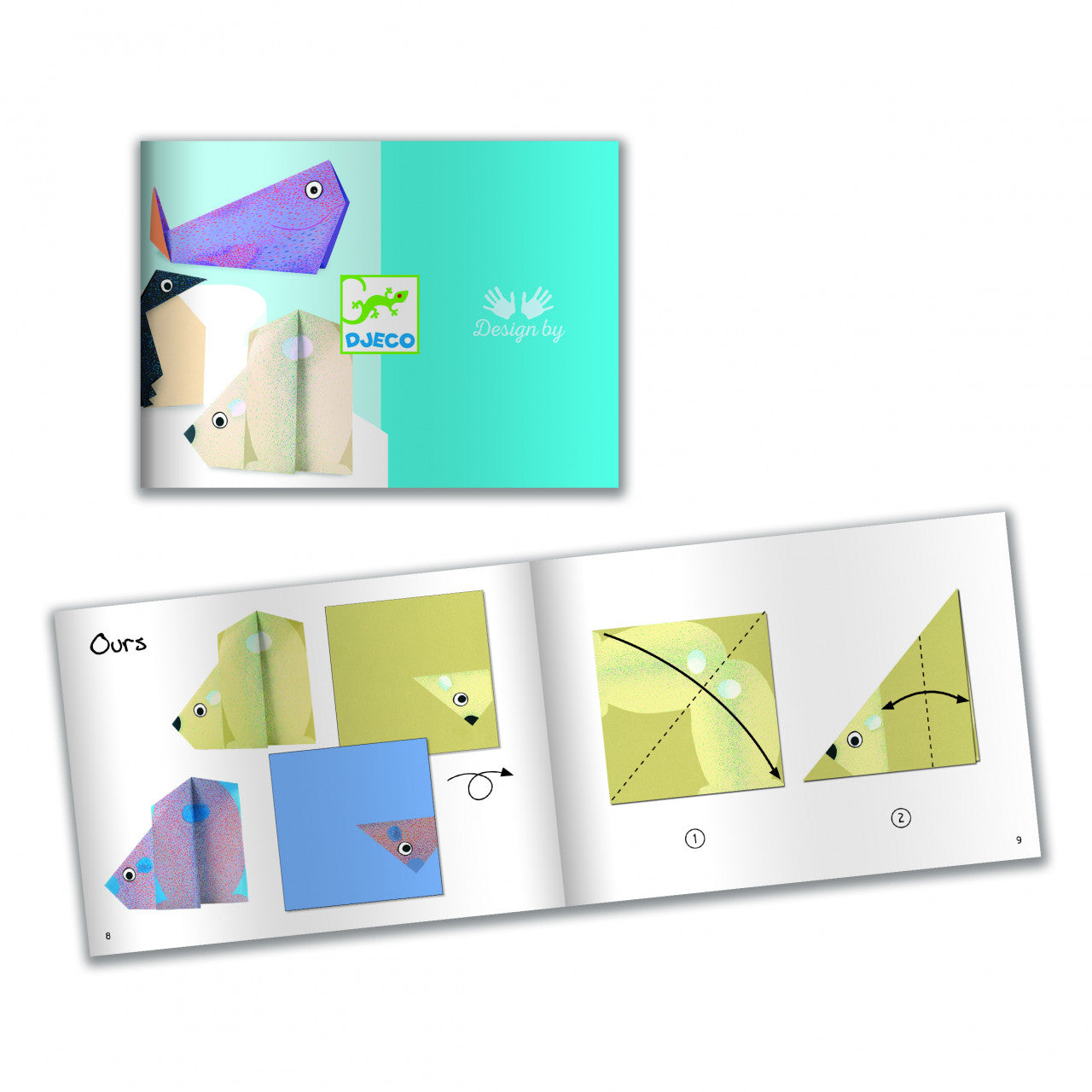 Joc creativ origami Animale polare, Djeco