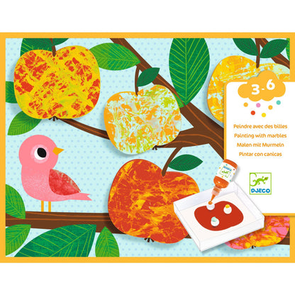 Joc creativ pictura cu bile din sticla Natura, Djeco