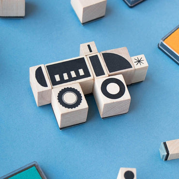 Joc creativ stampile Mijloace de transport, Londji