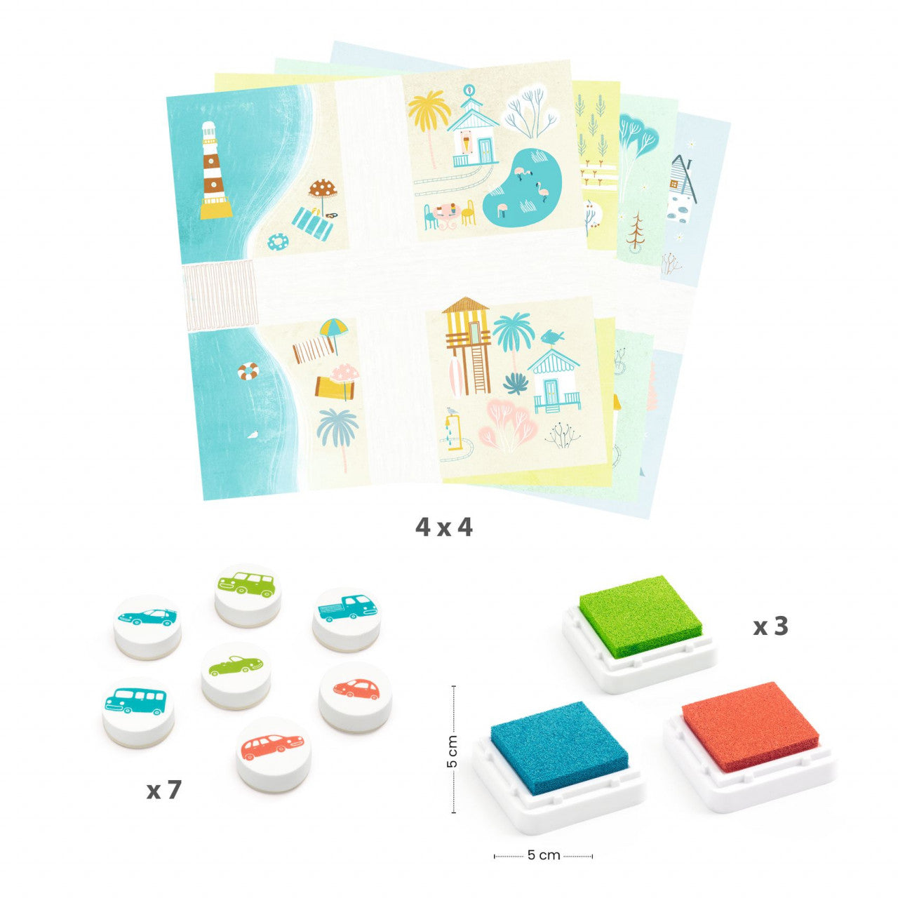 Joc cu stampile Trafic, Djeco