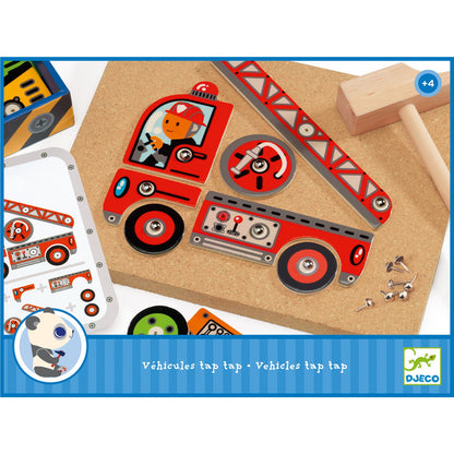 Joc de asamblat Vehicule Tap Tap, Djeco