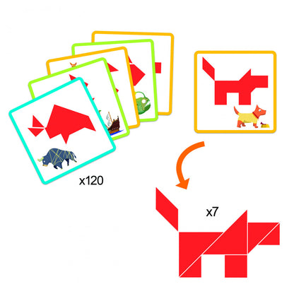 Joc de logica Tangram, Djeco