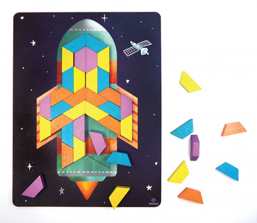 Joc educativ tip mozaic cu forme trapezoidale, Explorare