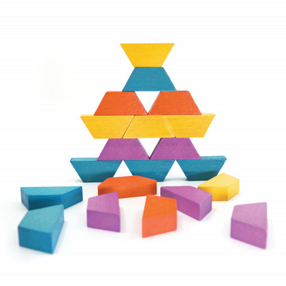 Joc educativ tip mozaic cu forme trapezoidale, Explorare