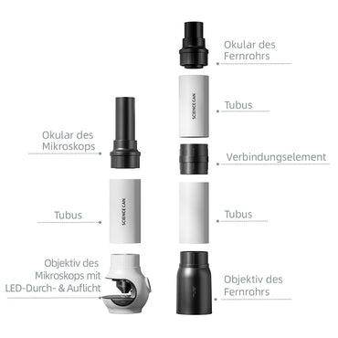 Joc STEM Microscop si telescop 2 in 1, TopBright