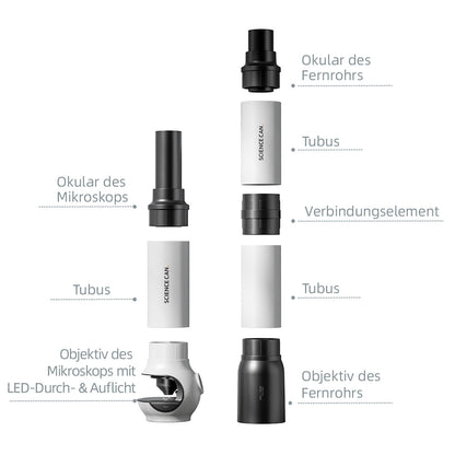 Joc STEM Microscop si telescop 2 in 1, TopBright