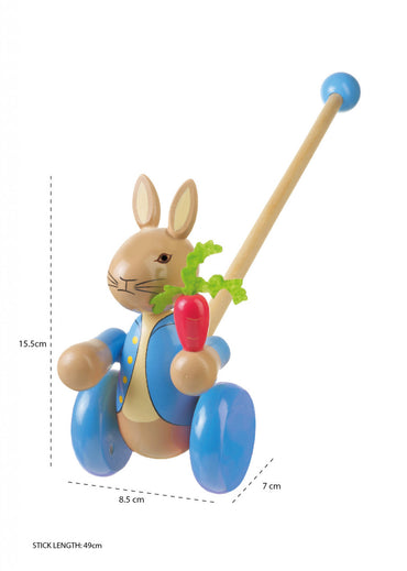 Jucarie de impins Peter Rabbit™, Orange Tree Toys