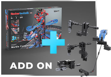 Kit STEM Completare pentru Cursa cu bile metalice - Intrecerea, Fischertechnik