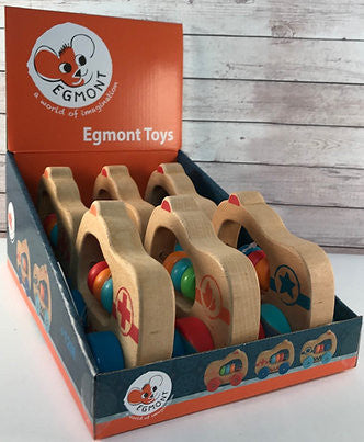 Masinuta din lemn, jucarie pentru bebe, Egmont Toys