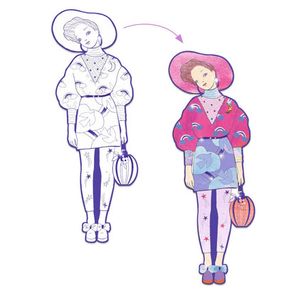 Parada modei de colorat, Zaho si prietenele, Djeco