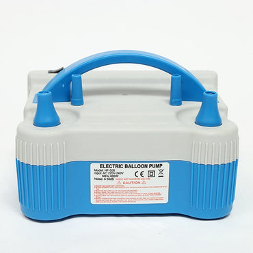 Pompa Electrica de Umflat Baloane, ANGELBEAR, cu Doua Iesiri, 220V, Putere 700W, Accesorii petrecere, Albastru-Gri
