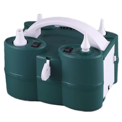 Pompa Electrica de Umflat Baloane, ANGELBEAR, cu Doua Iesiri, Accesorii Incluse, 220V, Putere 600W, Accesorii petrecere, Verde