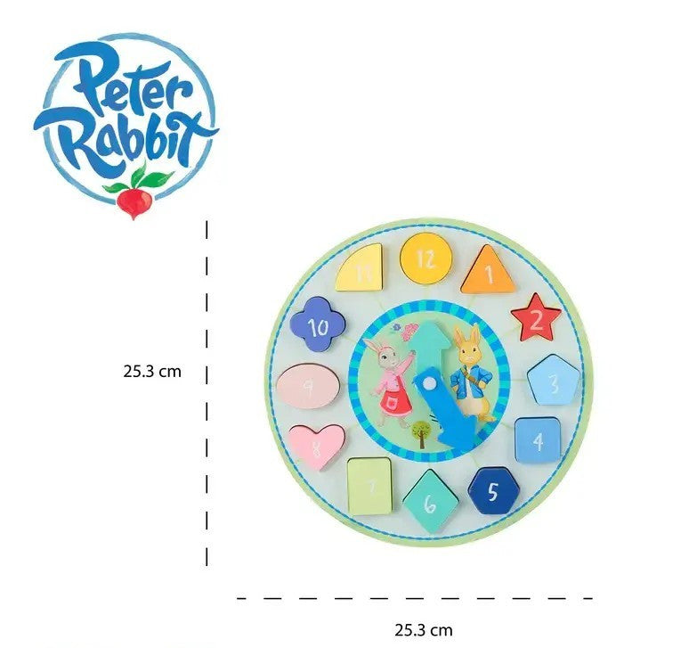 Puzzle ceas Peter Rabbit™, Orange Tree Toys