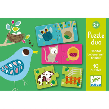 Puzzle duo Habitat, Djeco