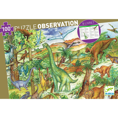 Puzzle observatie Dinozauri, Djeco