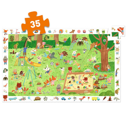 Puzzle observatie Gradina micilor prieteni, Djeco