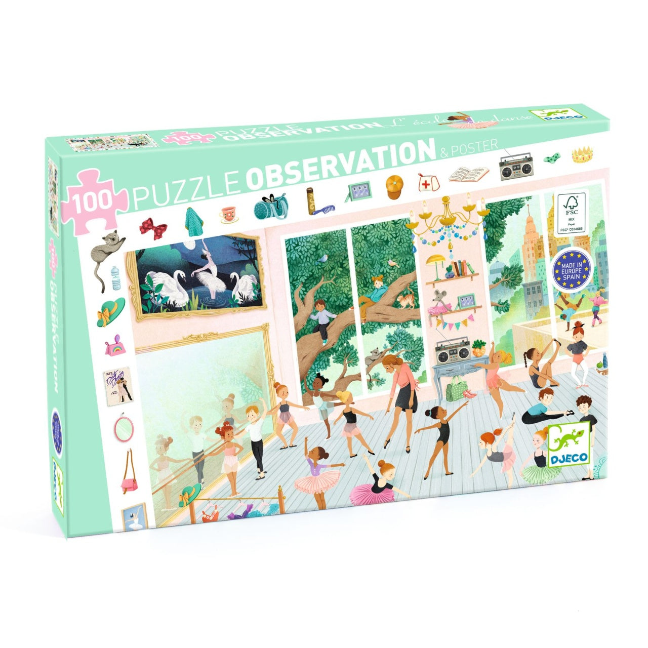 Puzzle observatie Scoala de dans, Djeco