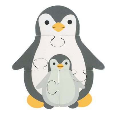 Puzzle Pinguin din lemn, Orange Tree Toys