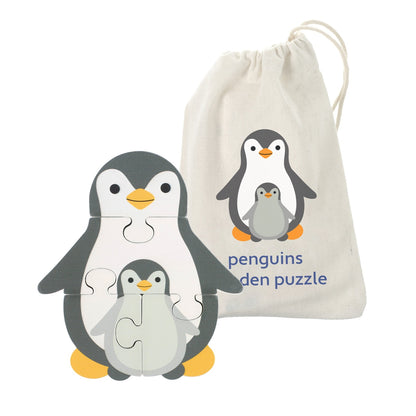 Puzzle Pinguin din lemn, Orange Tree Toys