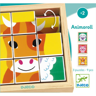 Puzzle rotativ Animoroll, Djeco