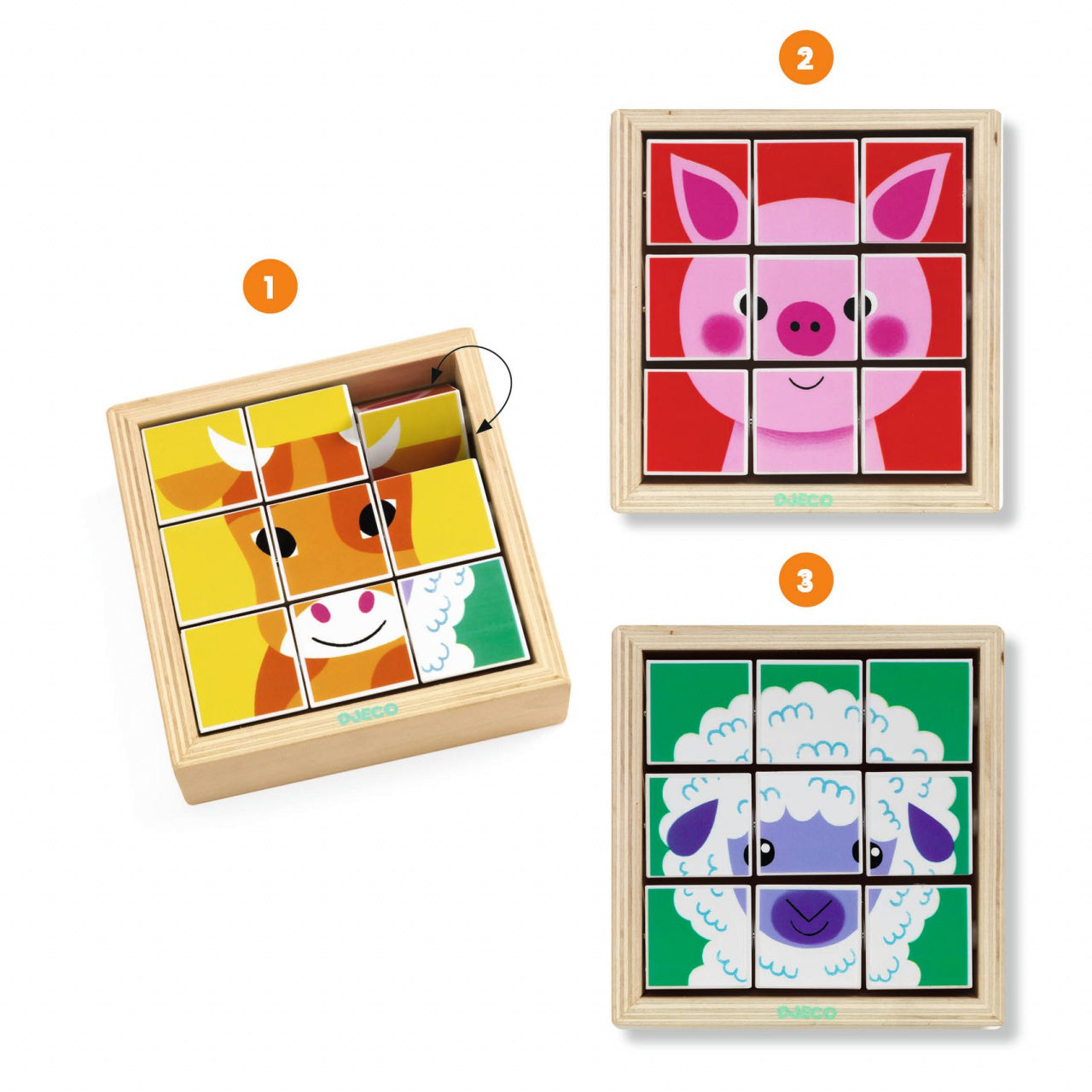 Puzzle rotativ Animoroll, Djeco