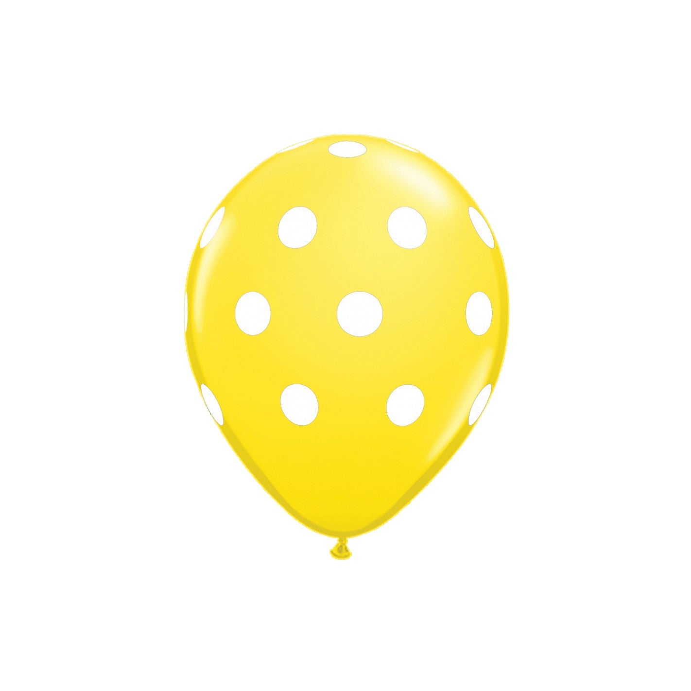 Set 10 Baloane din Latex, ANGELBEAR, Model Party cu Buline si Simple, 30 cm, Galben, 2.8 g