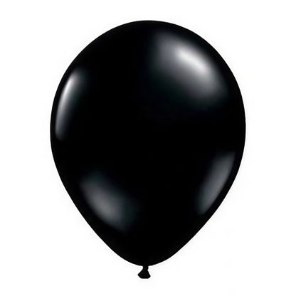 Set 10 Baloane din Latex, ANGELBEAR, Model Party Confetti, 5 x Confetti, 5 x Negru, 25 cm, 2.2g