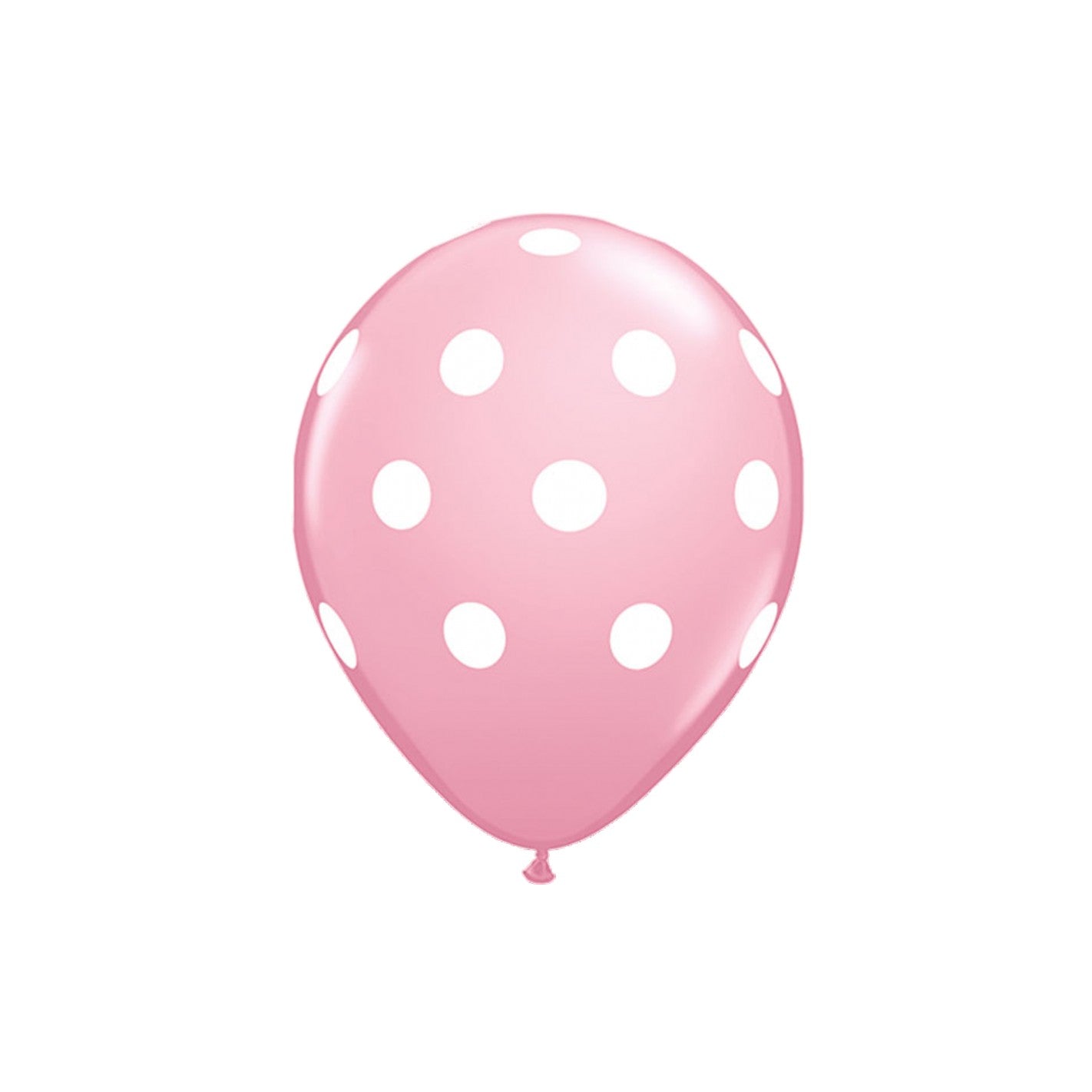 Set 10 Baloane din Latex, ANGELBEAR, Model Party cu Buline si Simple, 30 cm, Roz, 2.8 g