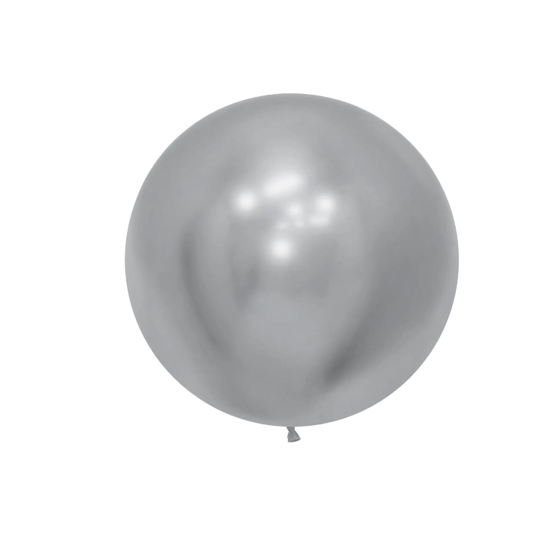 Set 2 Baloane din Latex, ANGELBEAR, Model Party Jumbo, 90 cm, Auriu Argintiu, 35 g