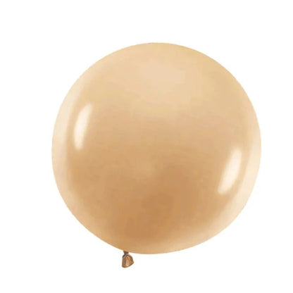 Set 2 Baloane din Latex, ANGELBEAR, Model Party Jumbo, 90 cm, Auriu Argintiu, 35 g