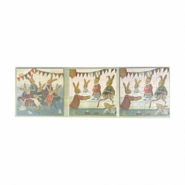 Set 2 puzzle-uri magnetice Familia iepurasilor, Egmont Toys