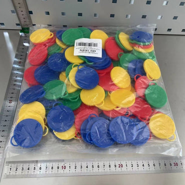 Set 4 Greutati pentru Baloanele cu Heliu, ANGELBEAR, 32 grame, 8 grame Fiecare, Plastic, Forma Smiley Face, Multicolor