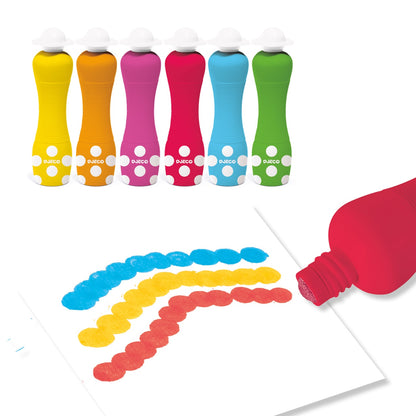 Set 6 markere rotunde pentru bebe, Djeco