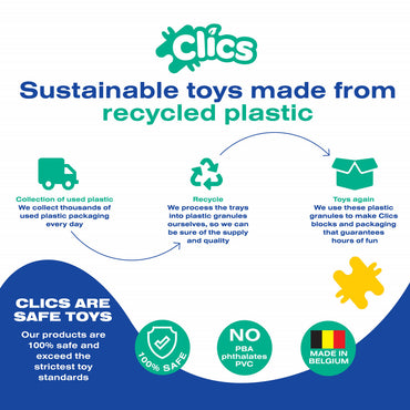 Set Clics de construit vehicule de constructie 5 in 1