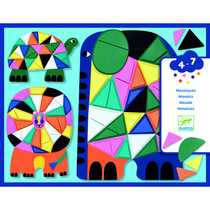 Set creativ mozaic Animale, Djeco